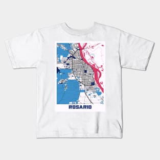 Rosario - Argentina MilkTea City Map Kids T-Shirt